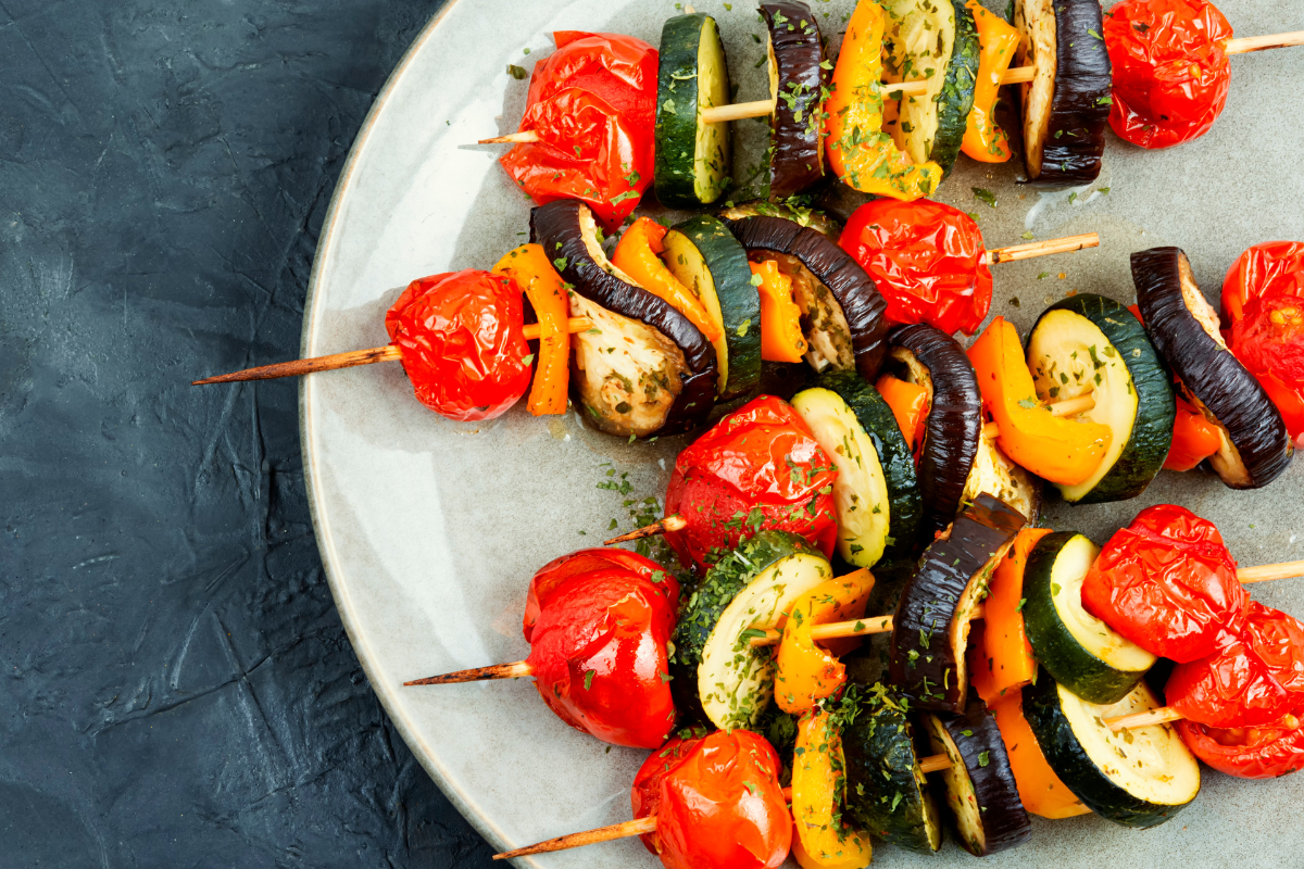 Marinated Grilled Vegetable Skewers