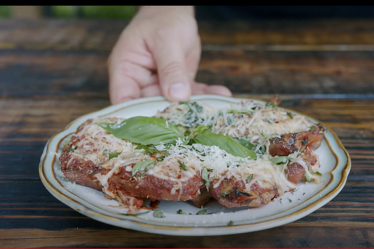 Easy Grilled Chicken Parmesan by Bob Trudnak