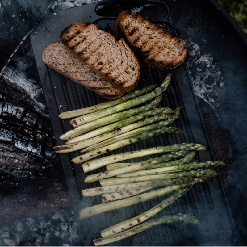 22" Reversible Cast Iron Griddle by Barebones