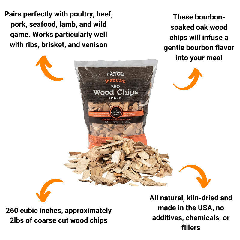 Wood Chip 4-Pack: Apple, Hickory, Bourbon & Pecan