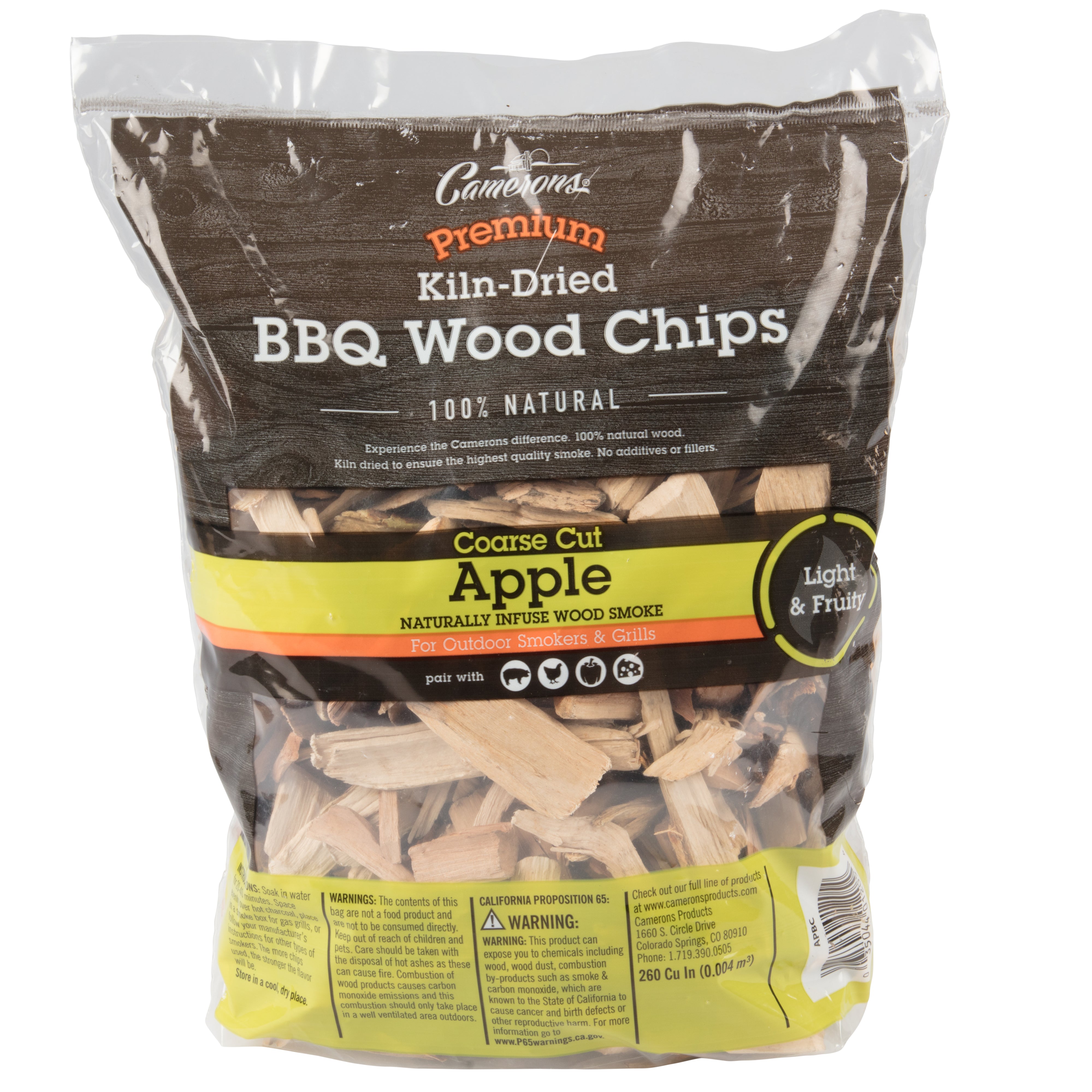 Apple Wood Smoking Chips by Camerons 2lb Grill Masters Club