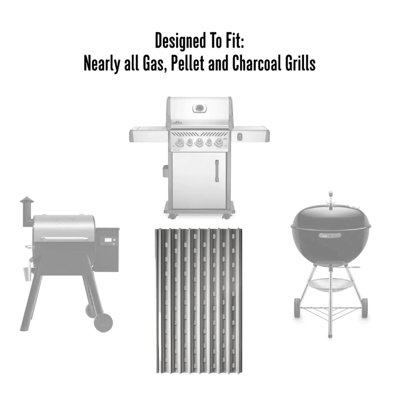 GrillGrate Flavor Zone - Universal 15″ GrillGrate for Any Grill