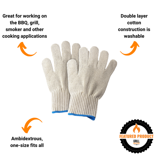 Heat Resistant Grilling Gloves - Double Layer Cotton