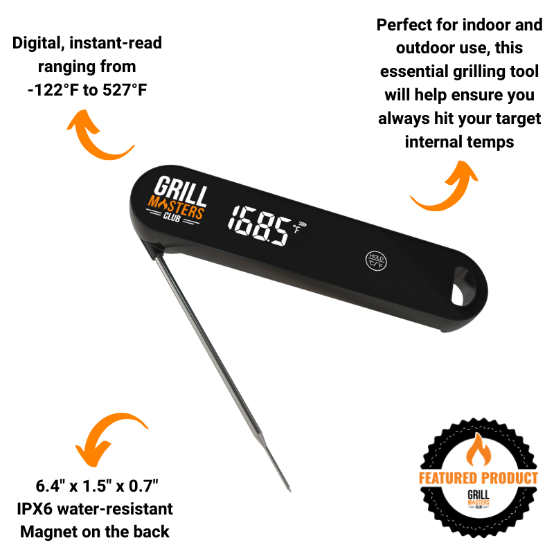 Grill Masters Club Digital Instant Read Meat Thermometer