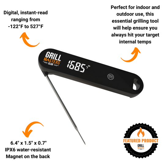 Grill Masters Club Digital Instant Read Meat Thermometer