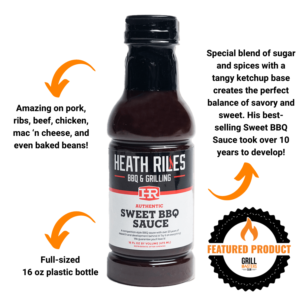 Heath Riles Sweet BBQ Sauce (16 oz)