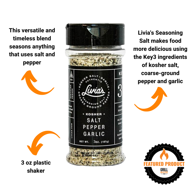 Livia's Seasoning Salt - SPG (3 oz plastic shaker)