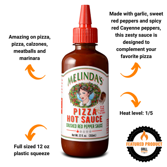 Melinda’s Pizza Hot Sauce Crushed Red Pepper Sauce (12 oz)