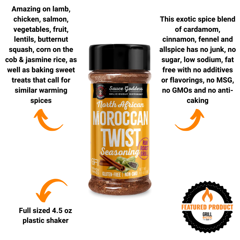 Moroccan Twist Seasoning by Sauce Goddess (4.5 oz)