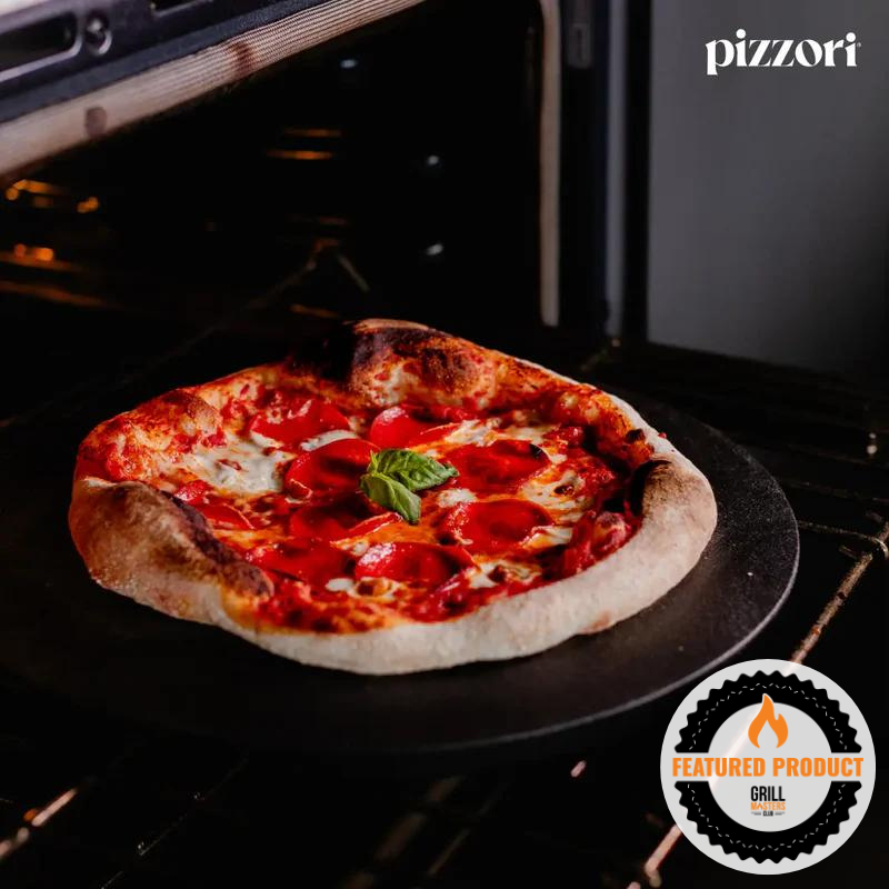 Pizzori Cast Iron 15" Round Pizza Plate + FREE Pizzori Pizza Cutter