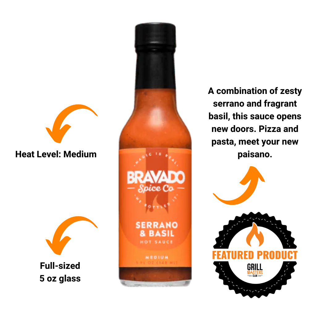 Serrano & Basil Hot Sauce by Bravado Spice Co. (5 oz)