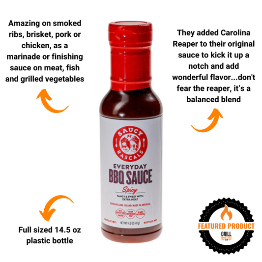 Saucy Rascals Everyday BBQ Sauce - Spicy (14.5 oz)