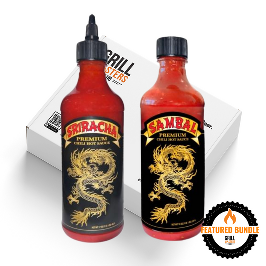 Underwood Ranches Premium Hot Sauce 2-Pack: Dragon Sriracha & Sambal