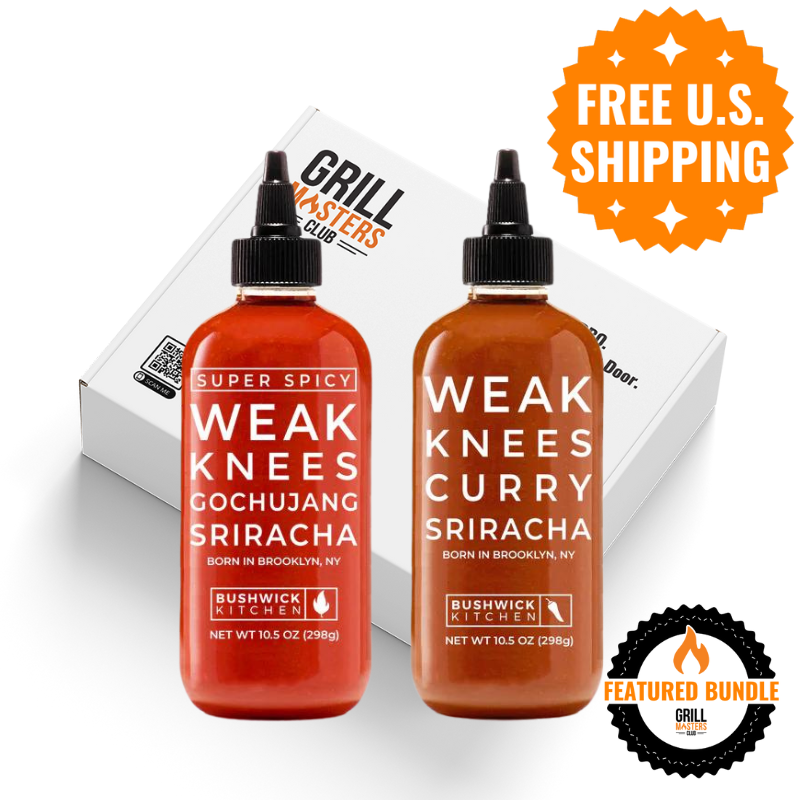 Weak Knees Sriracha 2-Pack: Super Spicy Gochujang + Curry