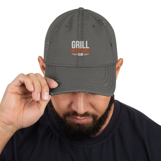 Grill Masters Club Distressed Grey Hat - Large Logo