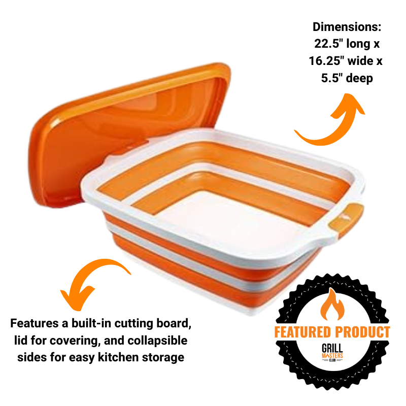 Rub & Tub Bundle: XL BBQ Prep Tub + 2 Premium Dry Rubs w/ FREE Time & Temp Magnet