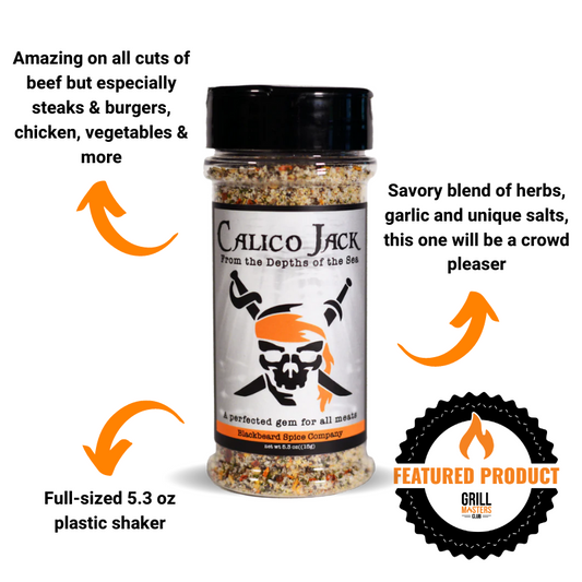 Calico Jack Spice Rub by Blackbeard Spice Company (8.2 oz)